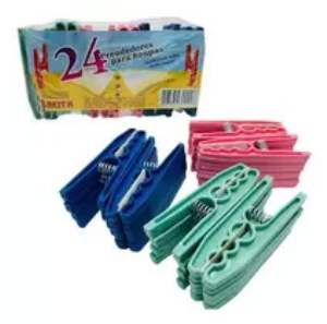 PRENDEDOR ROUPA PLASTICO KEITA 24 UND